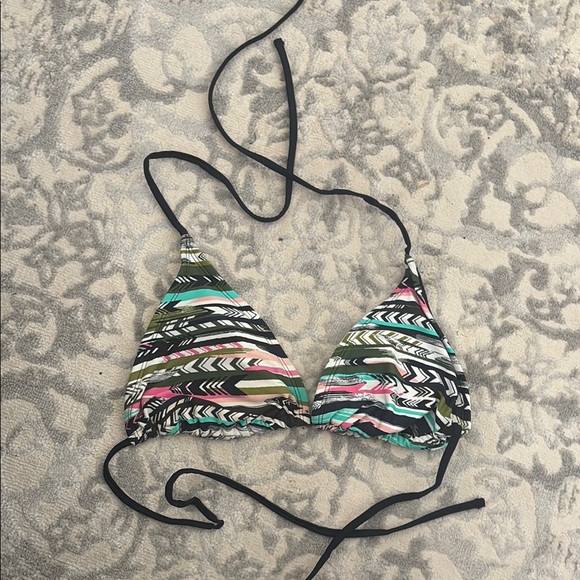 Multicolor Patterned Bikini Top- Mossimo size L - Picture 1 of 4